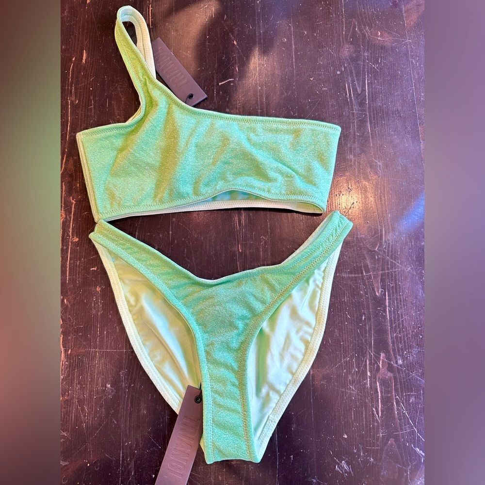 TRIANGL MELROSE NORMAL LIME SPARKLE NO BAG 💚 NWT - Picture 3 of 4